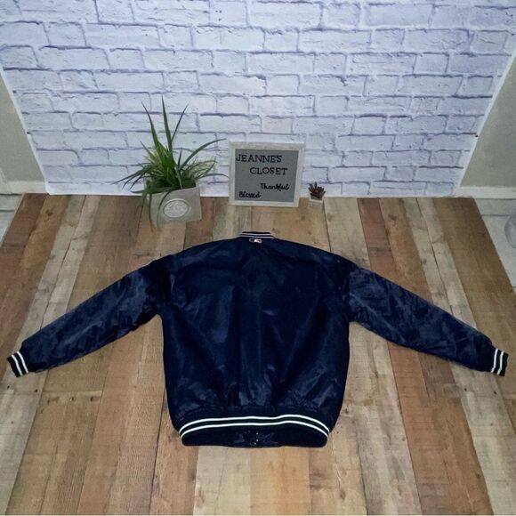 VINTAGE MAJESTIC AUTHENTIC COLLECTION NEW YORK YANKEES SATIN JACKET SIZE XL - Picture 3 of 11